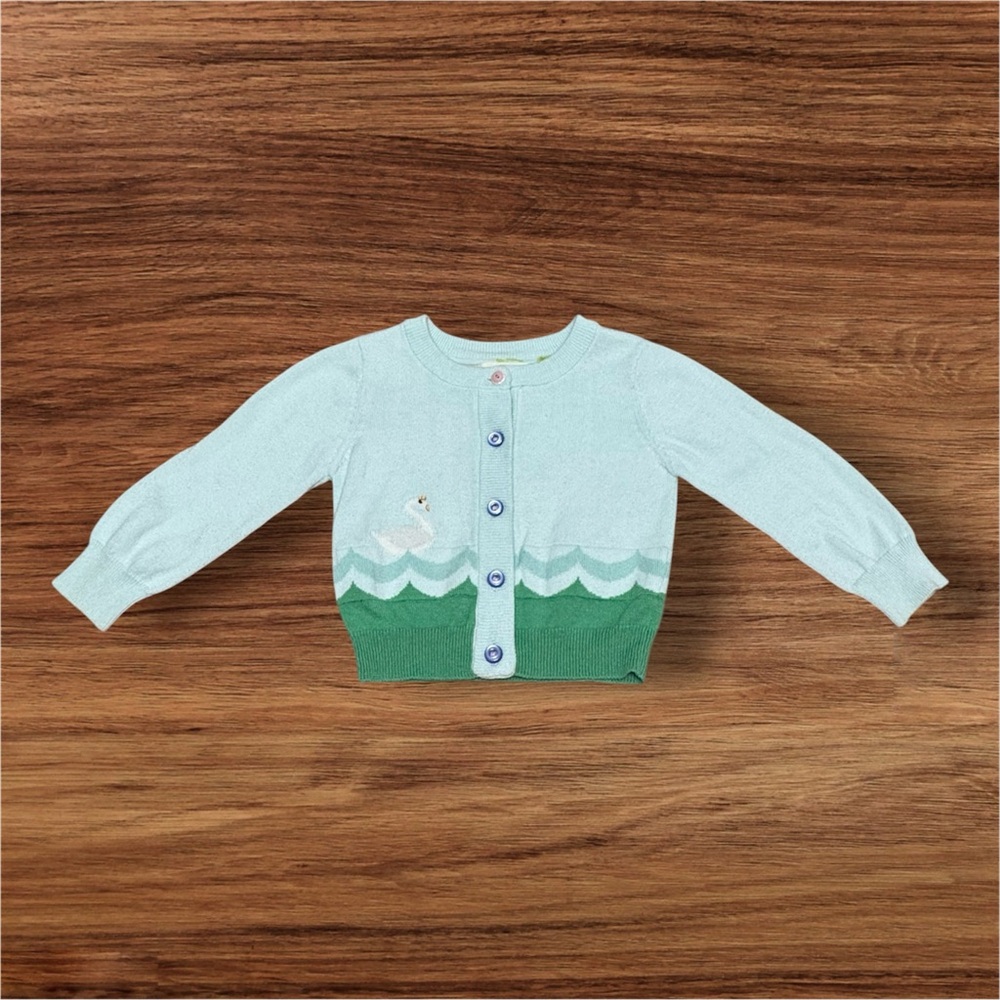 Matilda Jane Lake Queen Swan Button Down Cardigan Size 18-24M